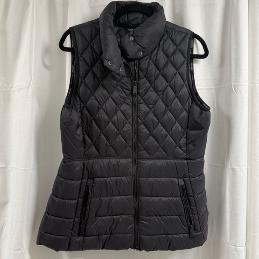 Calvin Klein Black Quilted Puffer Vest Size- M